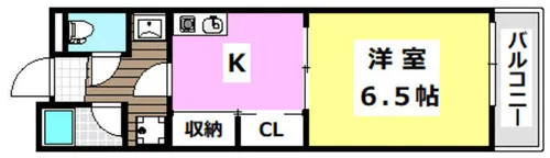 イーストフィールド【211号室】の間取り