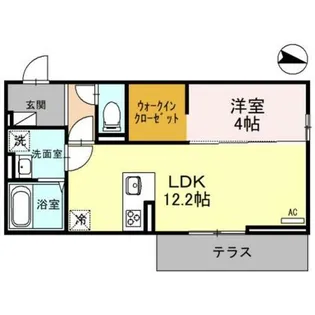 ルシール西岩田【2階】の間取り