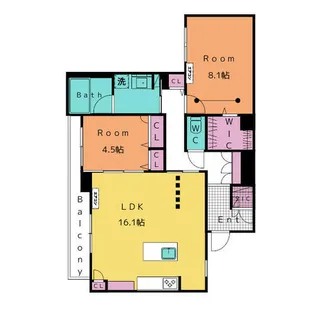 LUCA【305号室】の間取り