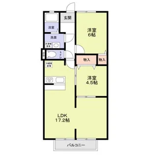 サンシーハイツ【1階】の間取り