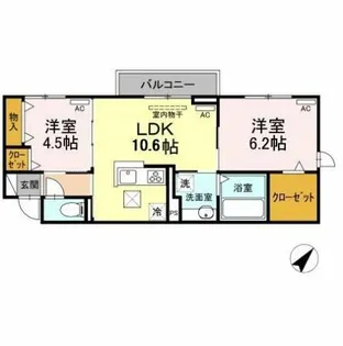 コンフォート桜【103号室】の間取り