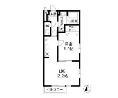 ソルティ アルデイア【101号室】の間取り