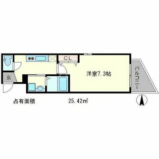 ティーズ・カサ北白川【3階】の間取り