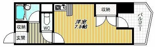セレーナ喜志参番館Ⅱ【4階】の間取り