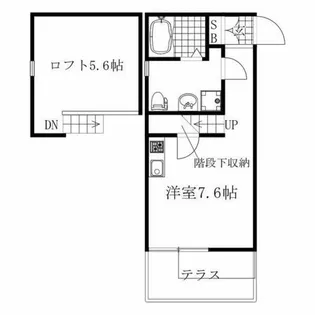 LE COCON白水町【1階】の間取り