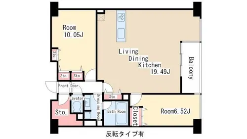 グランアベニュー栄【11階】の間取り