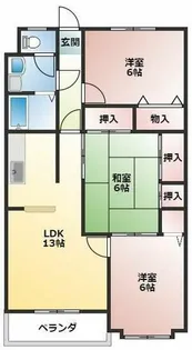 ユトリロキャッスル【1階】の間取り