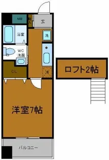 W.O.B.FUKUSIMA【5階】の間取り