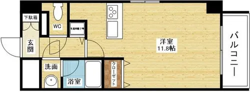 アーバネス淀川【2階】の間取り