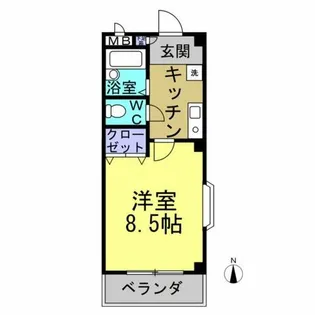 ジェミニ・M【2階】の間取り
