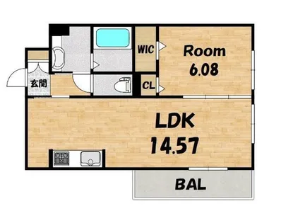 LA VILLA五箇荘 A棟【3階】の間取り