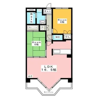 ファンタジア【1階】の間取り