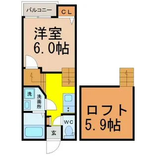 Creo六番町弐番館【1階】の間取り