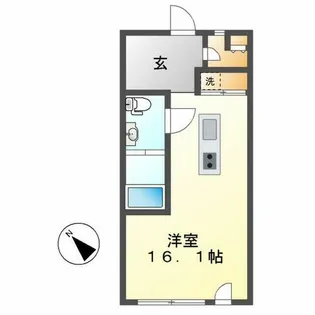 コレクション名駅Ⅲ【605号室】の間取り