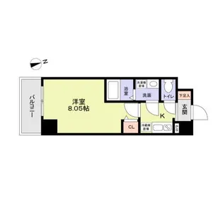 JJ RESIDENCE NISHIKUJO【902号室】の間取り