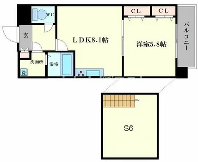 ゼウス月光【8階】の間取り