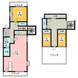 グレイスフル杁が池【4階】の間取り