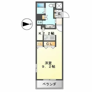 N.S.ZEAL 大曽根(エヌエスジールオオゾネ)【1401号室】の間取り