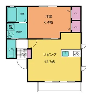 Calm【202号室】の間取り