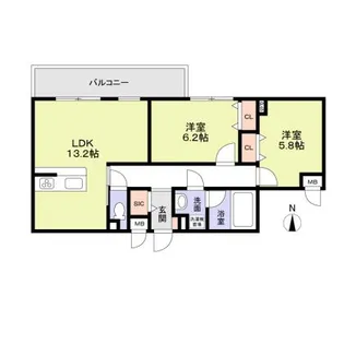 ブライトガーデン【3階】の間取り