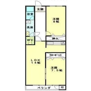 メゾン親名【2階】の間取り