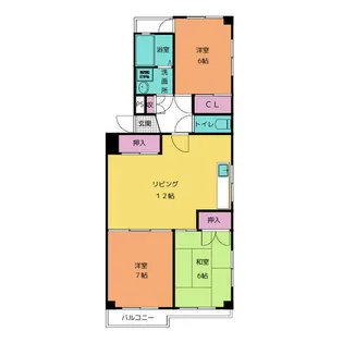 パピヨンカトー【2階】の間取り