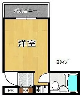 シャルマンフジ大体大【5階】の間取り