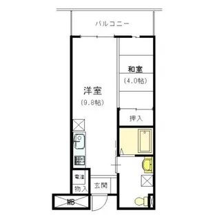 サンロワール和泉砂川【502号室】の間取り