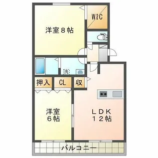 サンライズミナミ【1階】の間取り