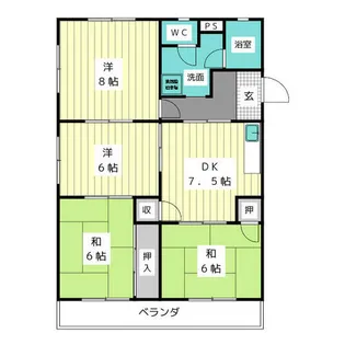 サンライズ藤見【3階】の間取り