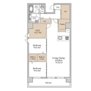 GLAM STELLA松屋町【902号室】の間取り