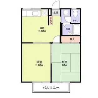 エステートピア築山二番館【2階】の間取り