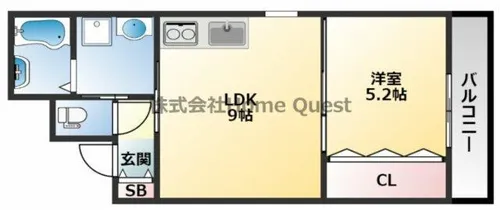 コラッジオ本町【1階】の間取り