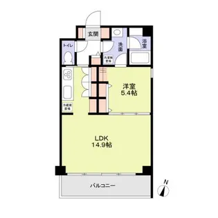 CREST Residence【401号室】の間取り