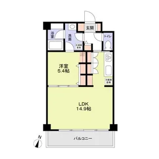 CREST Residence【502号室】の間取り