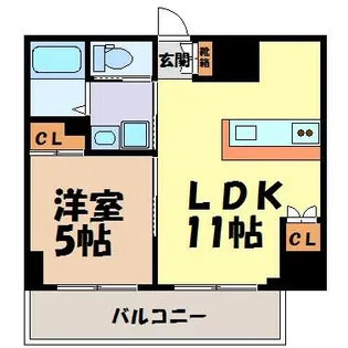ロータス本陣通【4階】の間取り