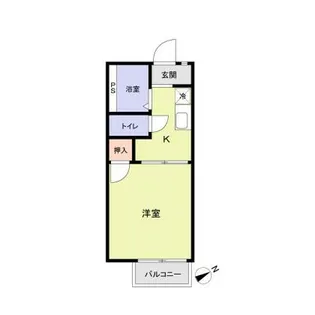 グランドール佐久間【1階】の間取り