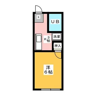 シティハイムマチハタB【1階】の間取り