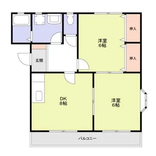 オリオンパーク【302号室】の間取り