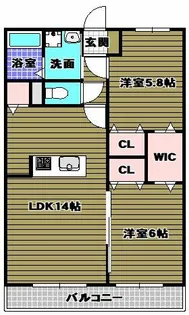 トゥールブランシュM&MⅡ【1階】の間取り