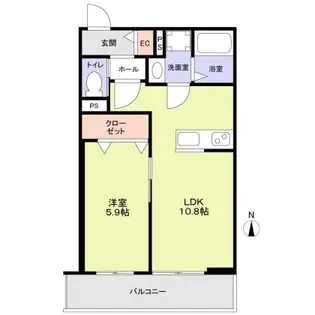 ForestMaison京都北山 WEST【201号室】の間取り