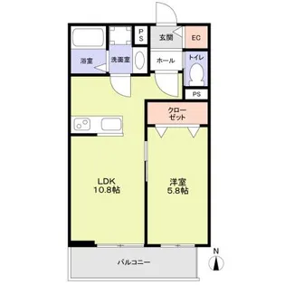ForestMaison京都北山 WEST【202号室】の間取り