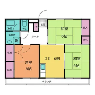 コスギハイツ【2階】の間取り