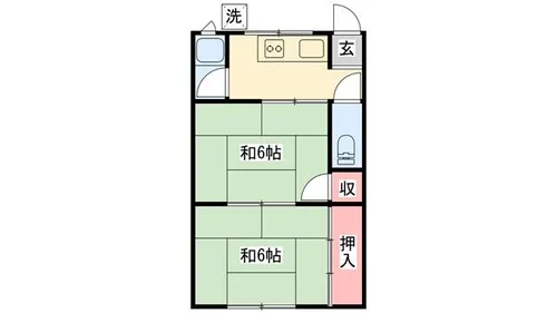 浦岡マンション【302号室】の間取り