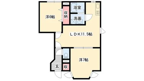 NKヒルズ1【1階】の間取り