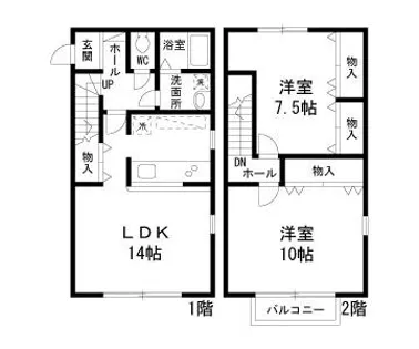 RSマ・メゾン加藤【1階】の間取り