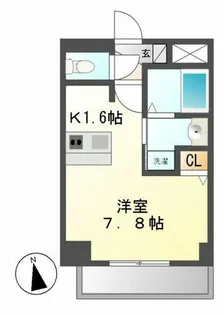 1Rの間取り画像