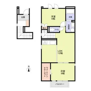 MAKISHI館【201号室】の間取り