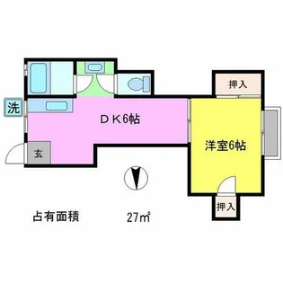 牧マンション【3階】の間取り