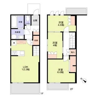 COMO Maison【102号室】の間取り